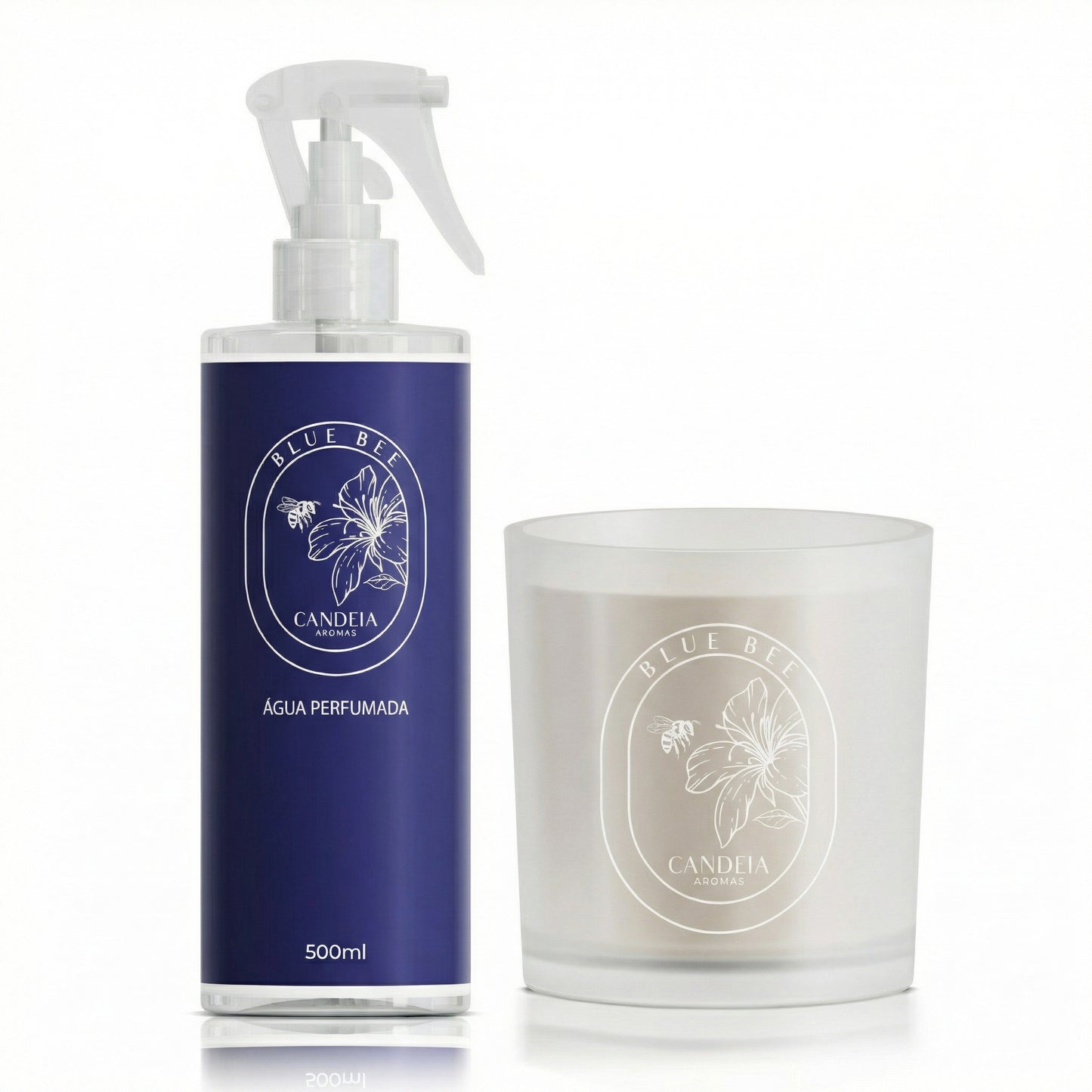 KIT VELA E ÁGUA PERFUMADA BLUE BEE