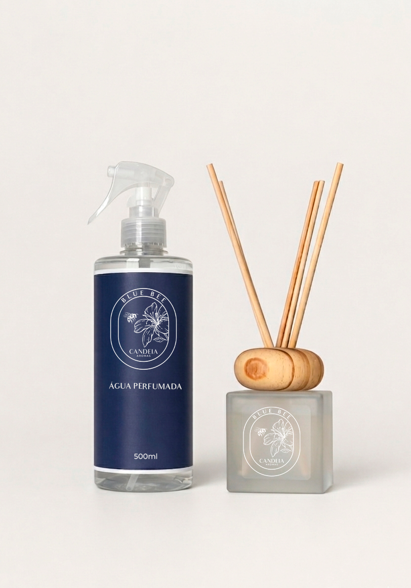 KIT DIFUSOR E ÁGUA PERFUMADA BLUE BEE
